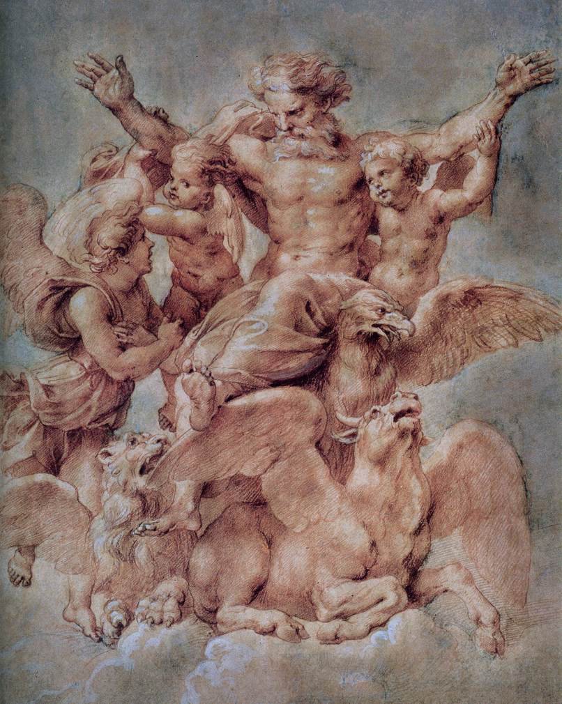 Ezékiel látomása alkotó: Raffaello Sanzio Raphael