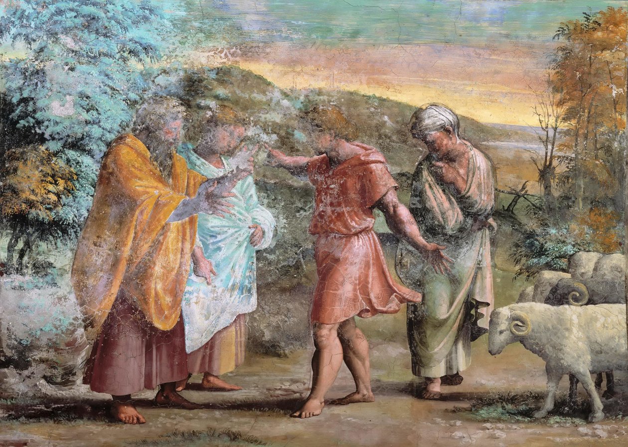 A loggia díszítése Freskói pápai paloták, Vatikán alkotó: Raffaello Sanzio Raphael