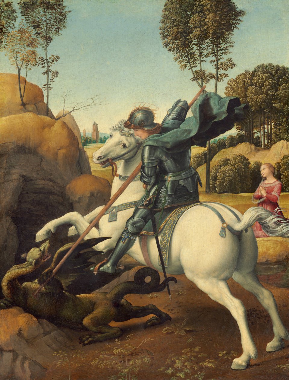 Szent György és a sárkány alkotó: Raffaello Sanzio Raphael