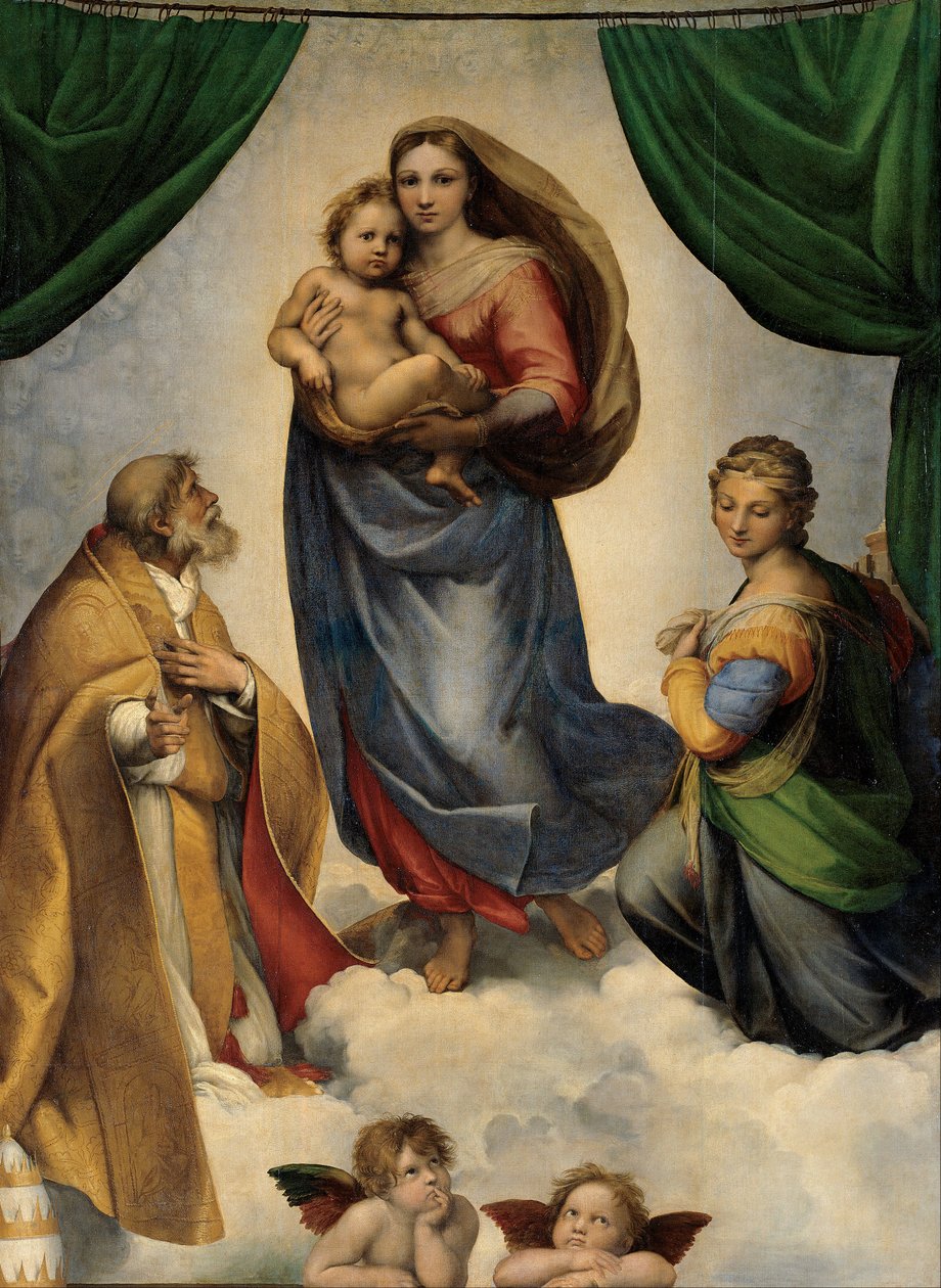 A Sixtus Madonna alkotó: Raffaello Sanzio Raphael