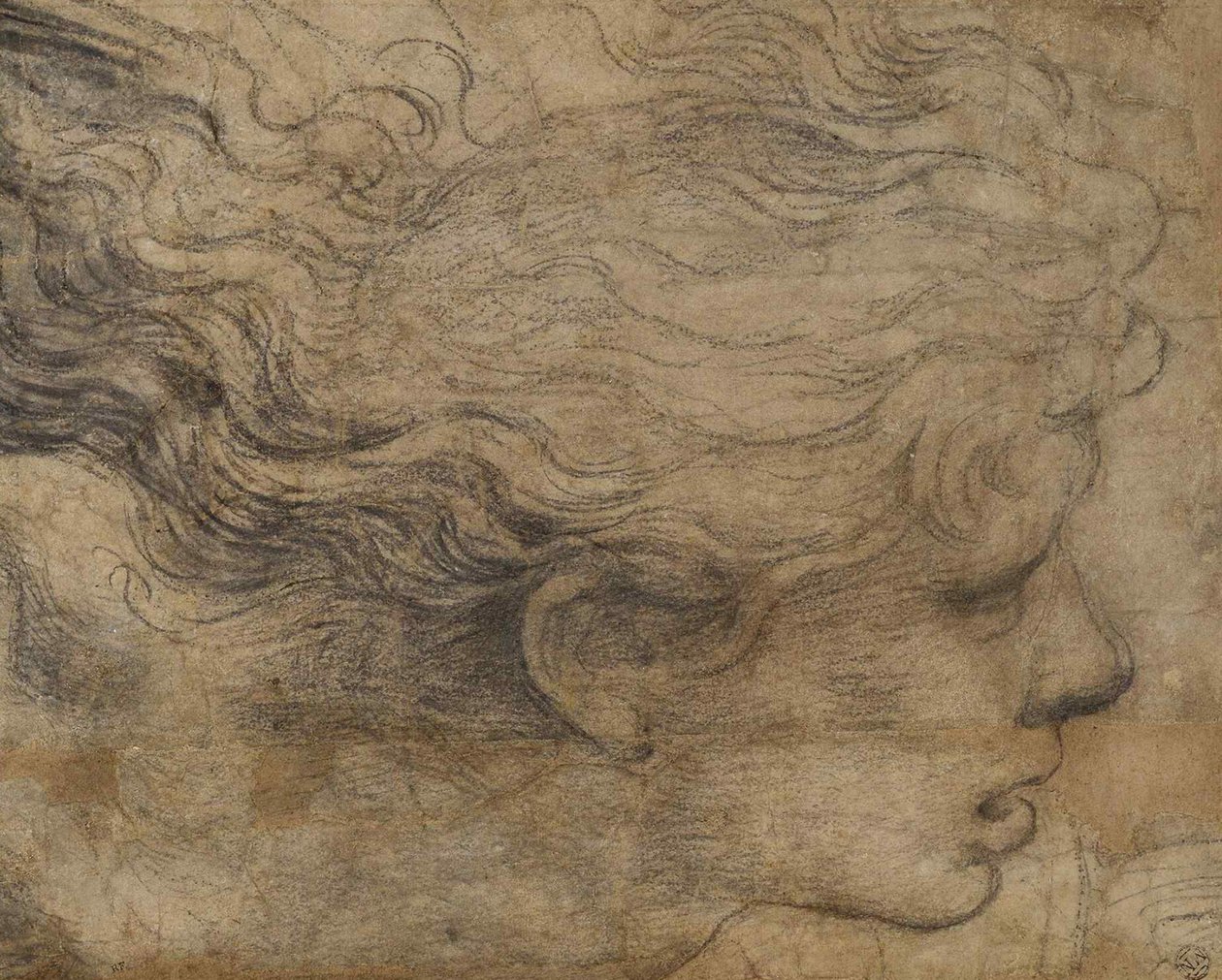 Egy angyal feje. alkotó: Raffaello Sanzio Raphael