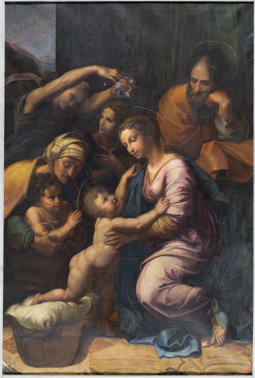 I. Ferenc Szent Családja alkotó: Raffaello Sanzio Raphael