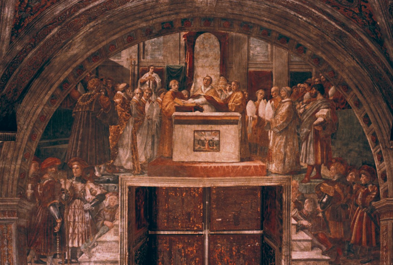 III. Leo indoklása, 1514 alkotó: Raffaello Sanzio Raphael