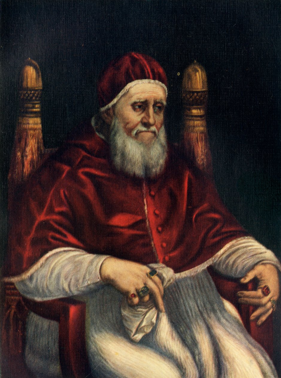II. Julius pápa, c1512, c1912 alkotó: Raffaello Sanzio Raphael
