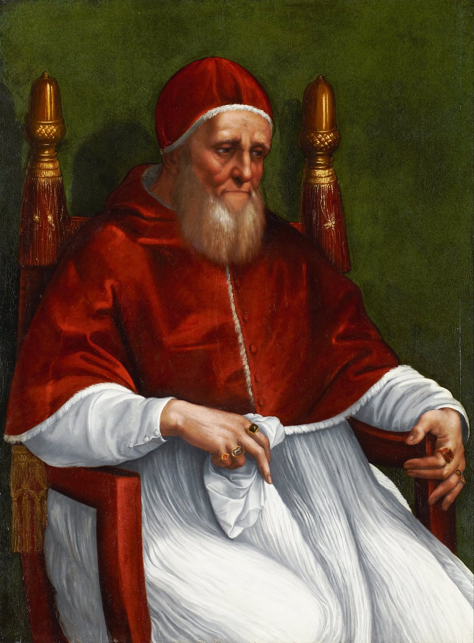Julius pápa portréja II alkotó: Raffaello Sanzio Raphael