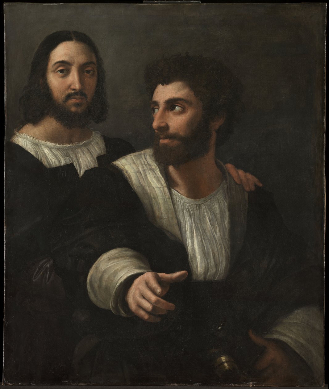 Önarckép egy baráttal Dupla portré, 1519 alkotó: Raffaello Sanzio Raphael