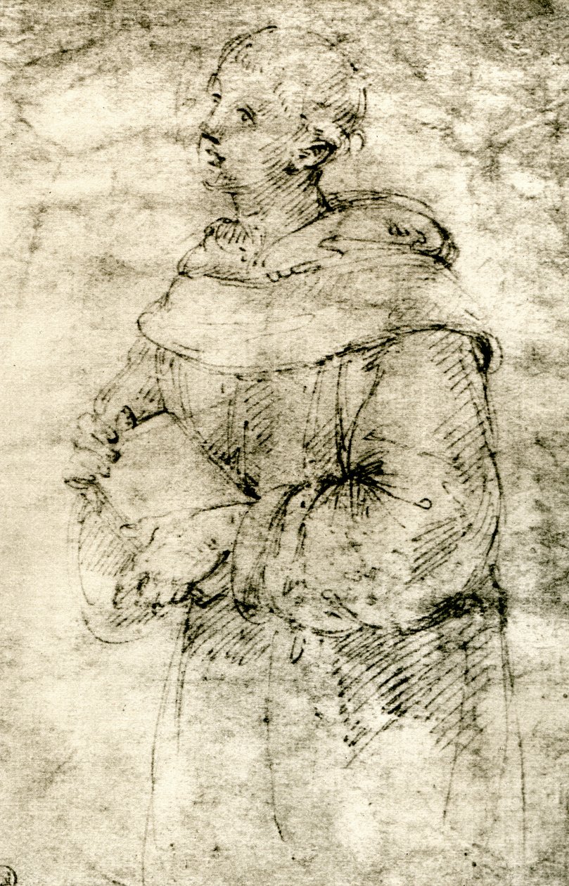 Tanulmány egy szerzetesről, 1913. alkotó: Raffaello Sanzio Raphael