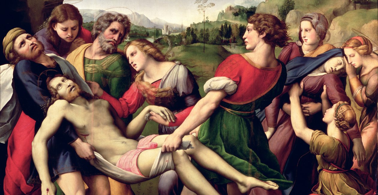 The Deposition, 1507 (a 62308 részlete) alkotó: Raffaello Sanzio Raphael