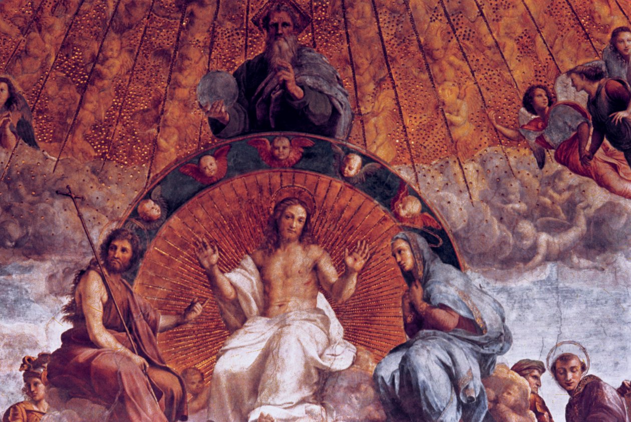 Disputation on the Holy Sacrament, részlet, 1508-1509 alkotó: Raffaello Sanzio Raphael