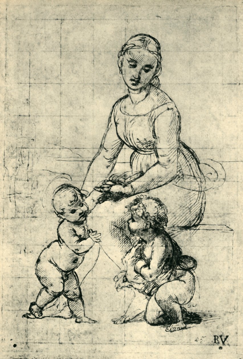 A Madonna, a Krisztus-gyermek és Szent János, 1507, 1943. alkotó: Raffaello Sanzio Raphael