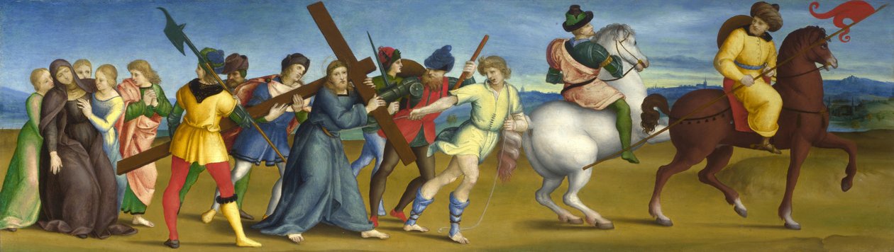 Kálvária körmenet, 1504-1505 alkotó: Raffaello Sanzio Raphael
