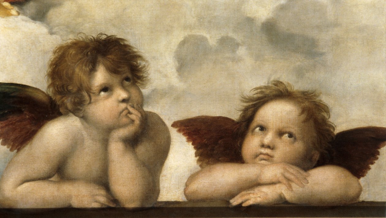 A Sixtus Madonna részlete alkotó: Raffaello Sanzio Raphael