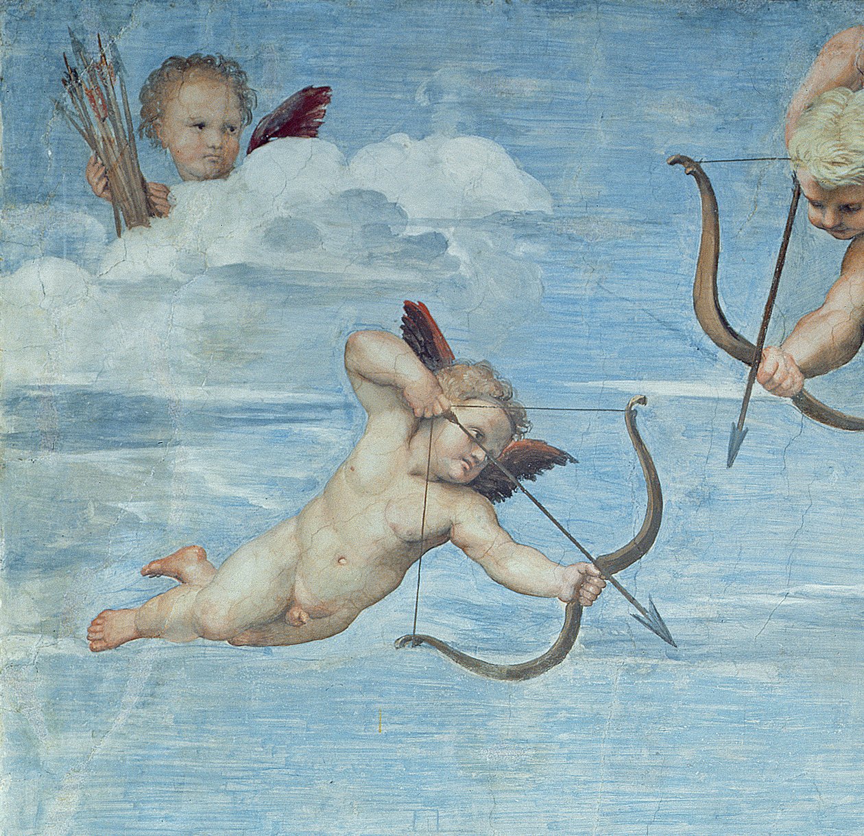 Galatea diadala, 1512-14 (freskó) (56473 részlet) alkotó: Raffaello Sanzio Raphael