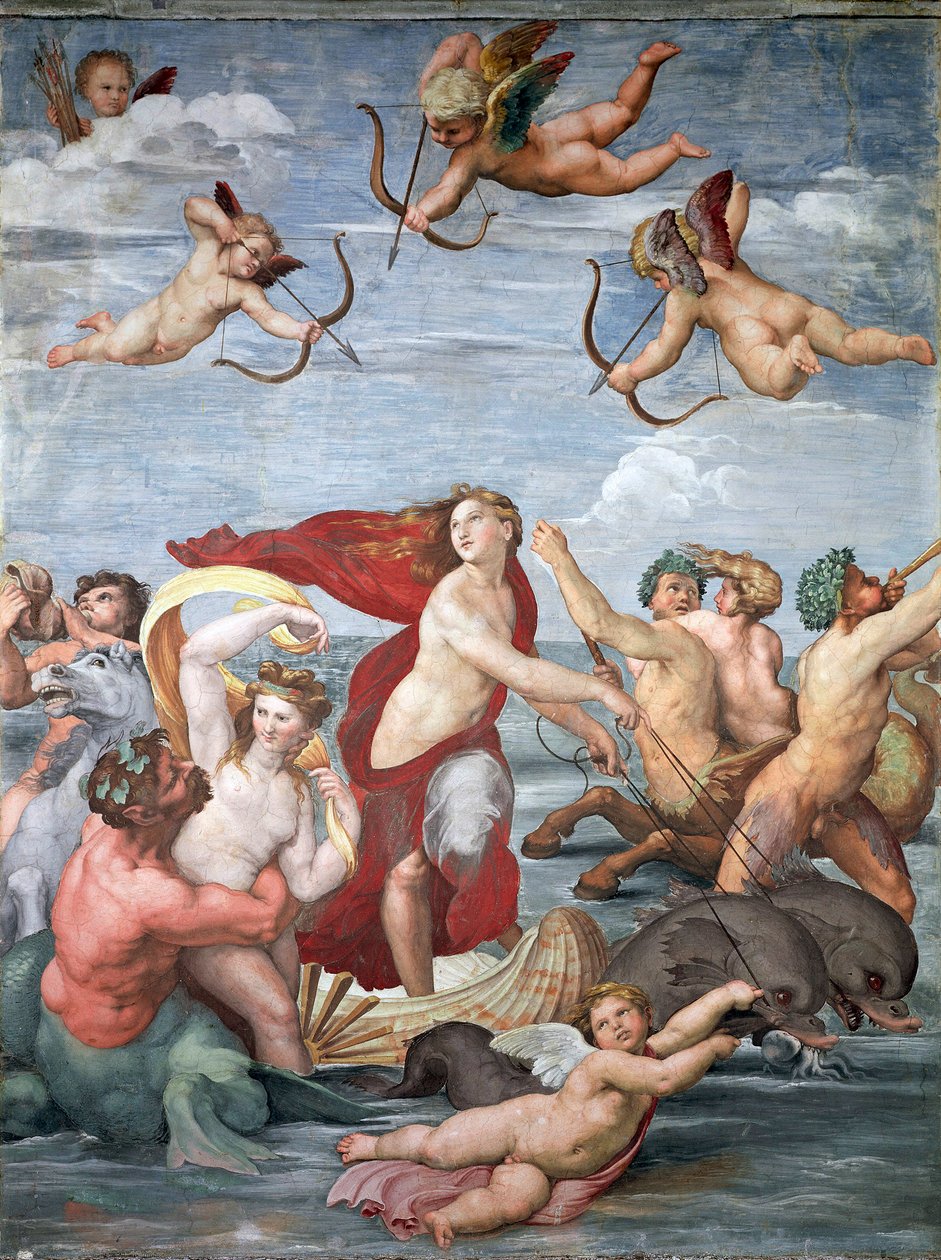Galatea diadala, c. 1512 alkotó: Raffaello Sanzio Raphael