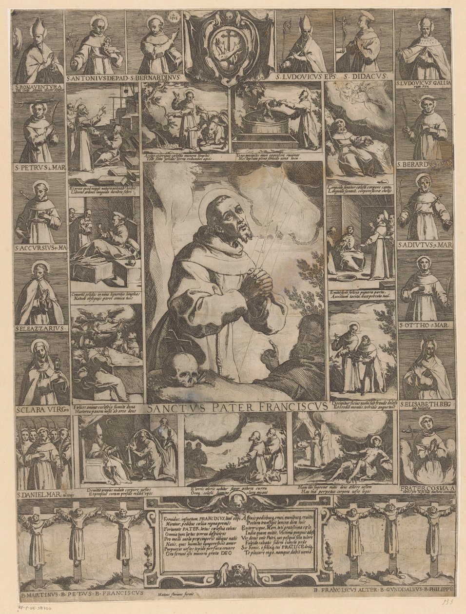 Assisi Szent Ferenc élete alkotó: Raffaello Schiaminossi (possibly)