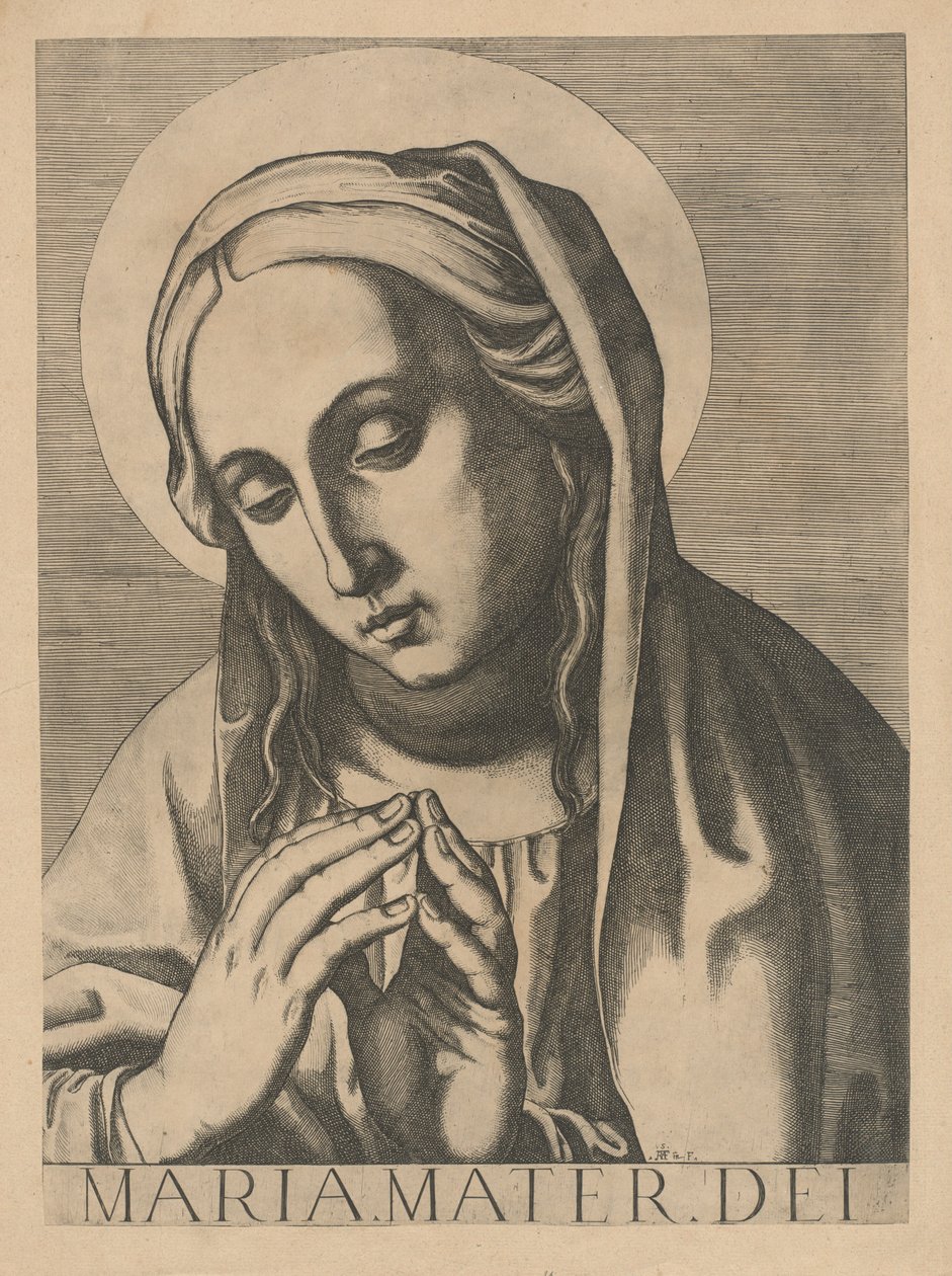 Szűz mellszobra alkotó: Raffaello Schiaminossi