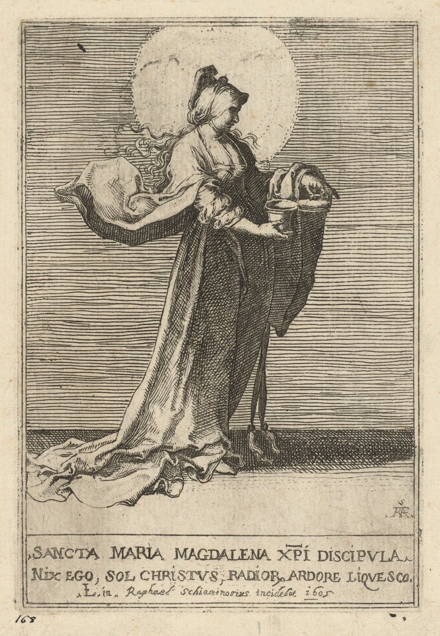 Szent Mária Magdolna alkotó: Raffaello Schiaminossi, after Lucas van Leyden