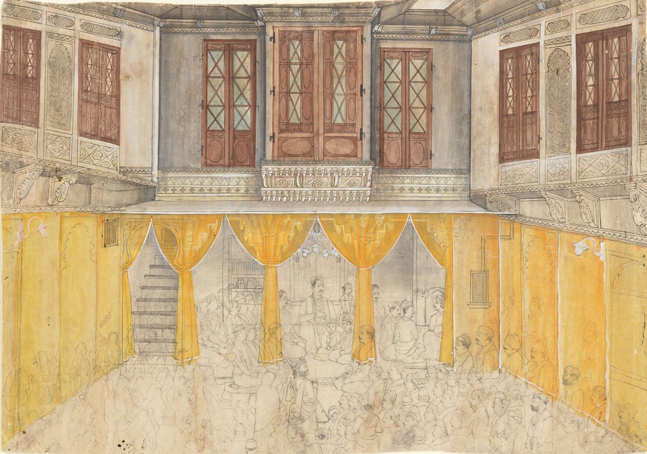 Palota belseje, kb. 1880-1900. alkotó: Ragunath