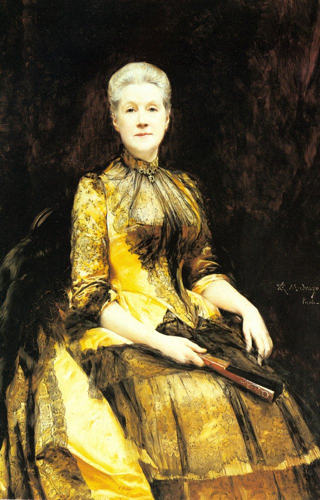 Mrs. James Leigh Coleman portréja alkotó: Raimundo de Madrazo y Garreta