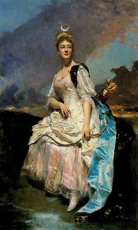 DHervey Saint-Denys márkiné Diane-ben alkotó: Raimundo de Madrazo y Garreta