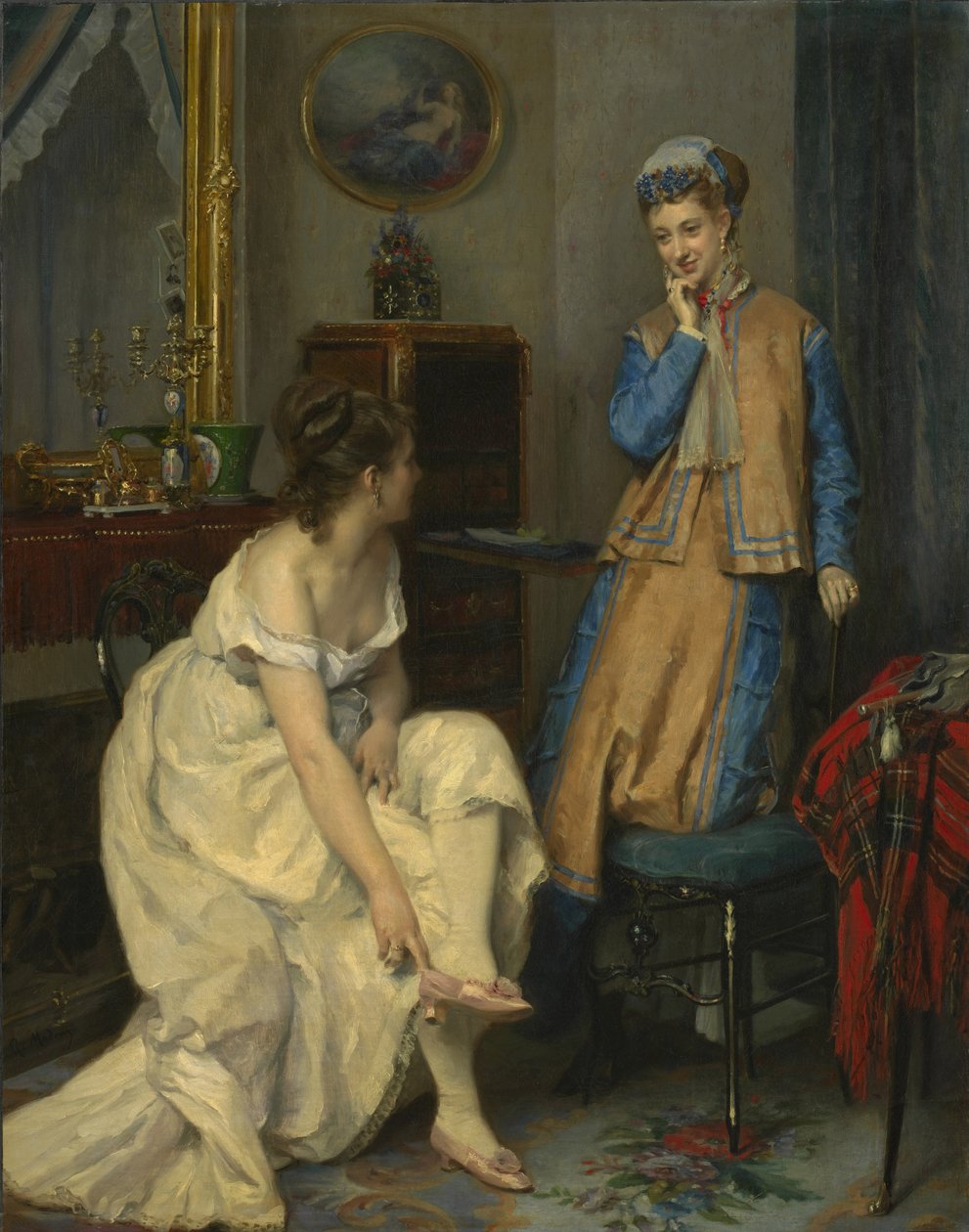 Bizalmak, 1870 körül alkotó: Raimundo de Madrazo y Garreta