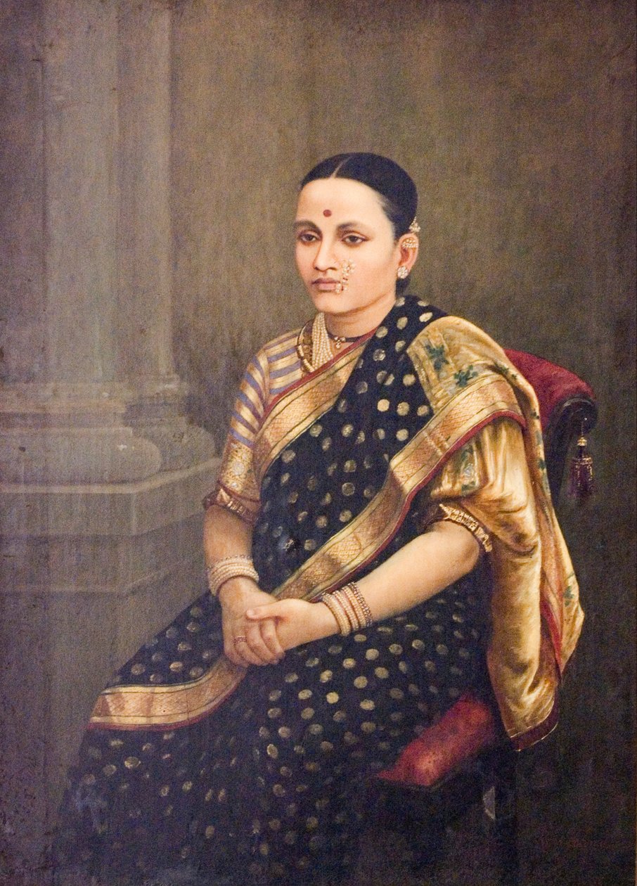 Egy hölgy portréja alkotó: Raja Ravi Varma