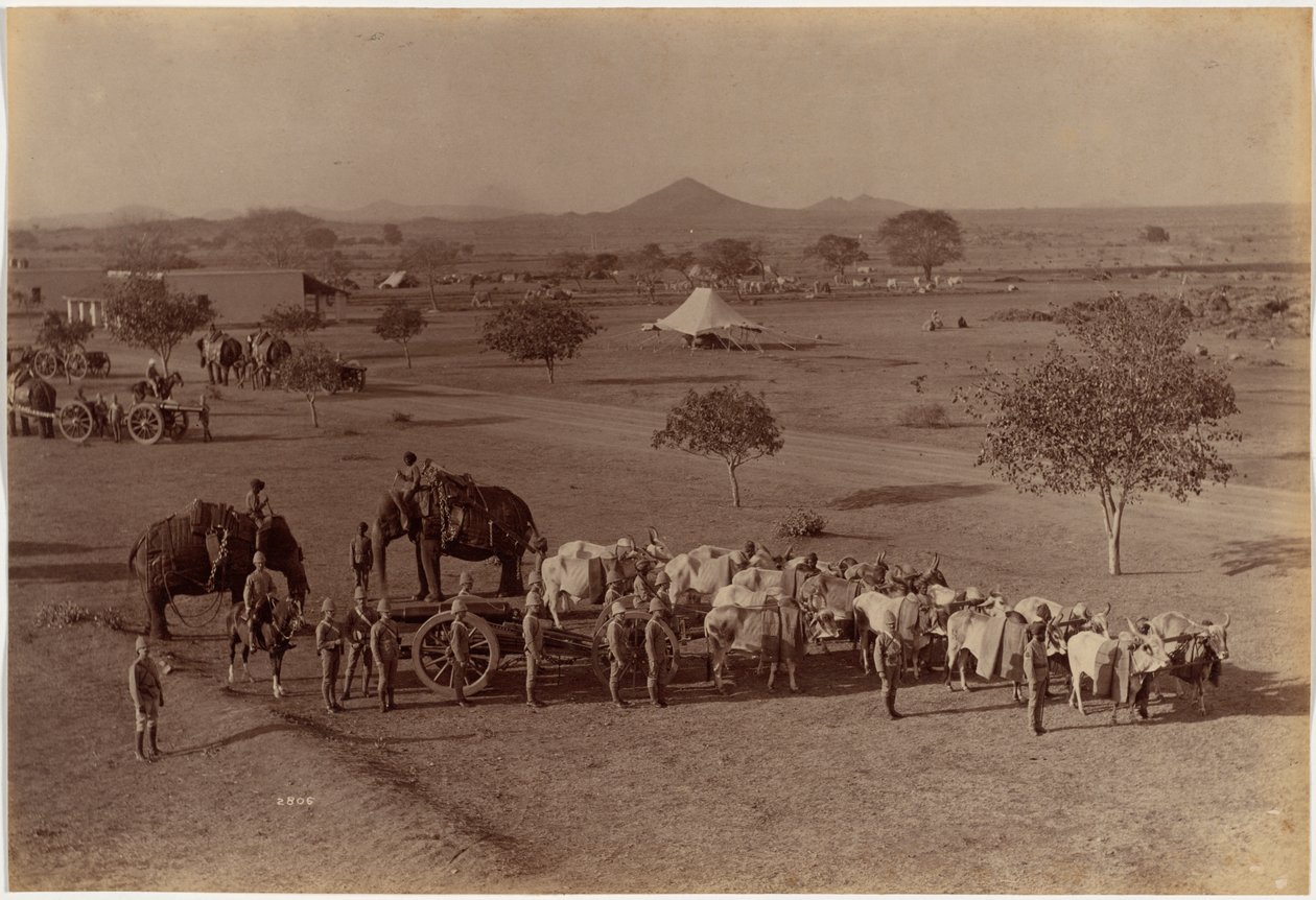 Nehéz tábori üteg, Jhansi alkotó: Raja Deen Dayal