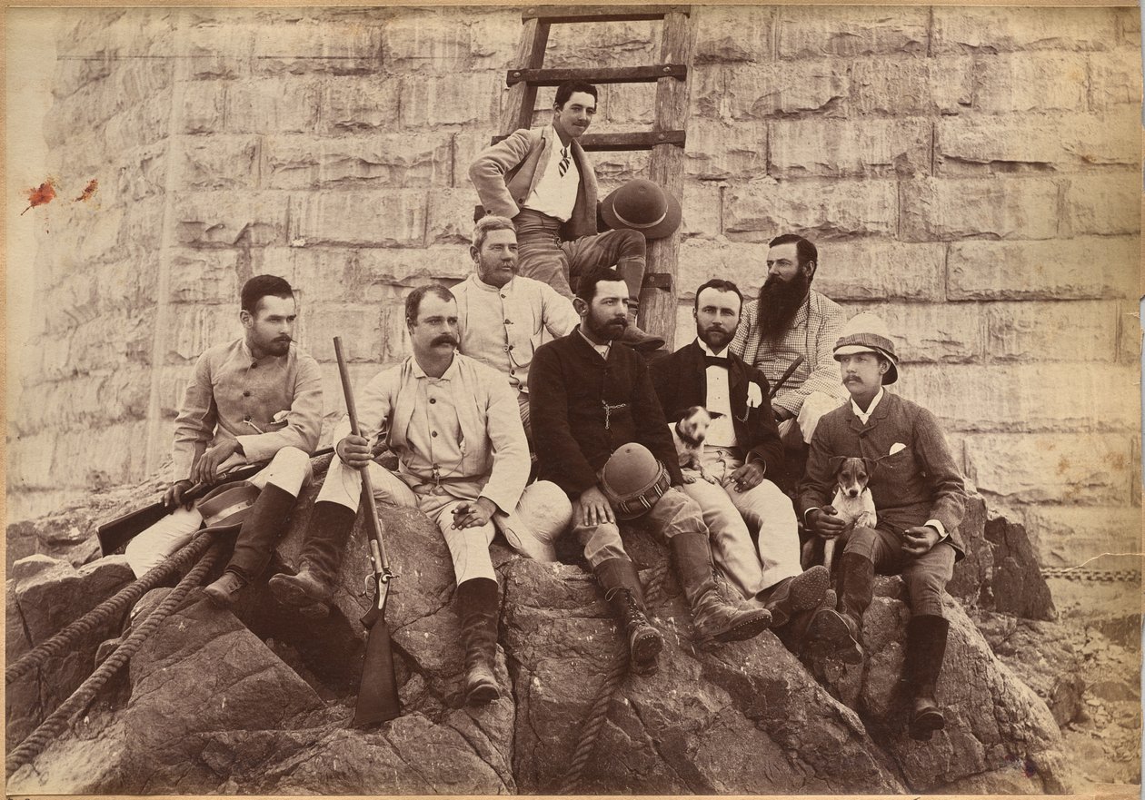 A Messrs. Glover & Co. személyzete, Sindh hídja (hátoldal) alkotó: Raja Deen Dayal