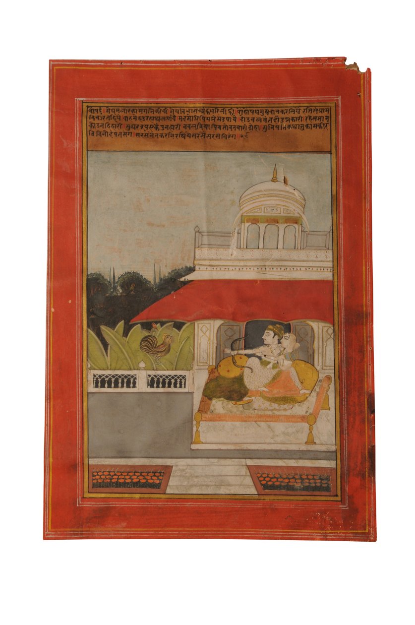 Ragamala miniatűr festmény, Rajasthan valószínűleg Bundi, 19. század eleje alkotó: Rajasthani School