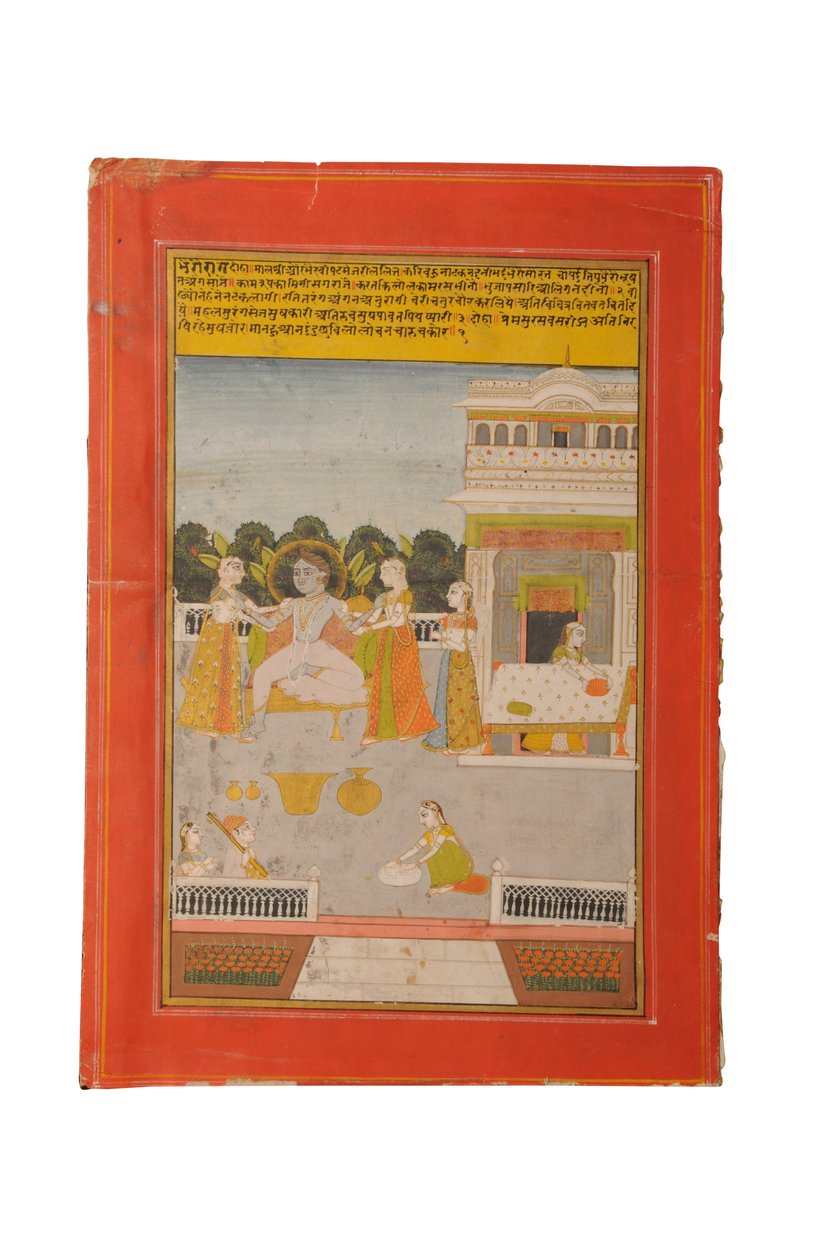Ragamala miniatűr festmény, Rajasthan valószínűleg Bundi, 19. század eleje alkotó: Rajasthani School