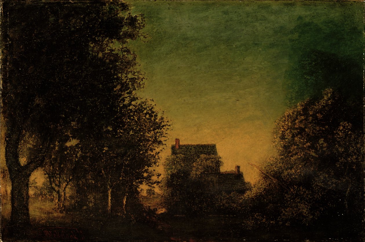 Erdő széle, 1880-90 körül alkotó: Ralph Albert Blakelock