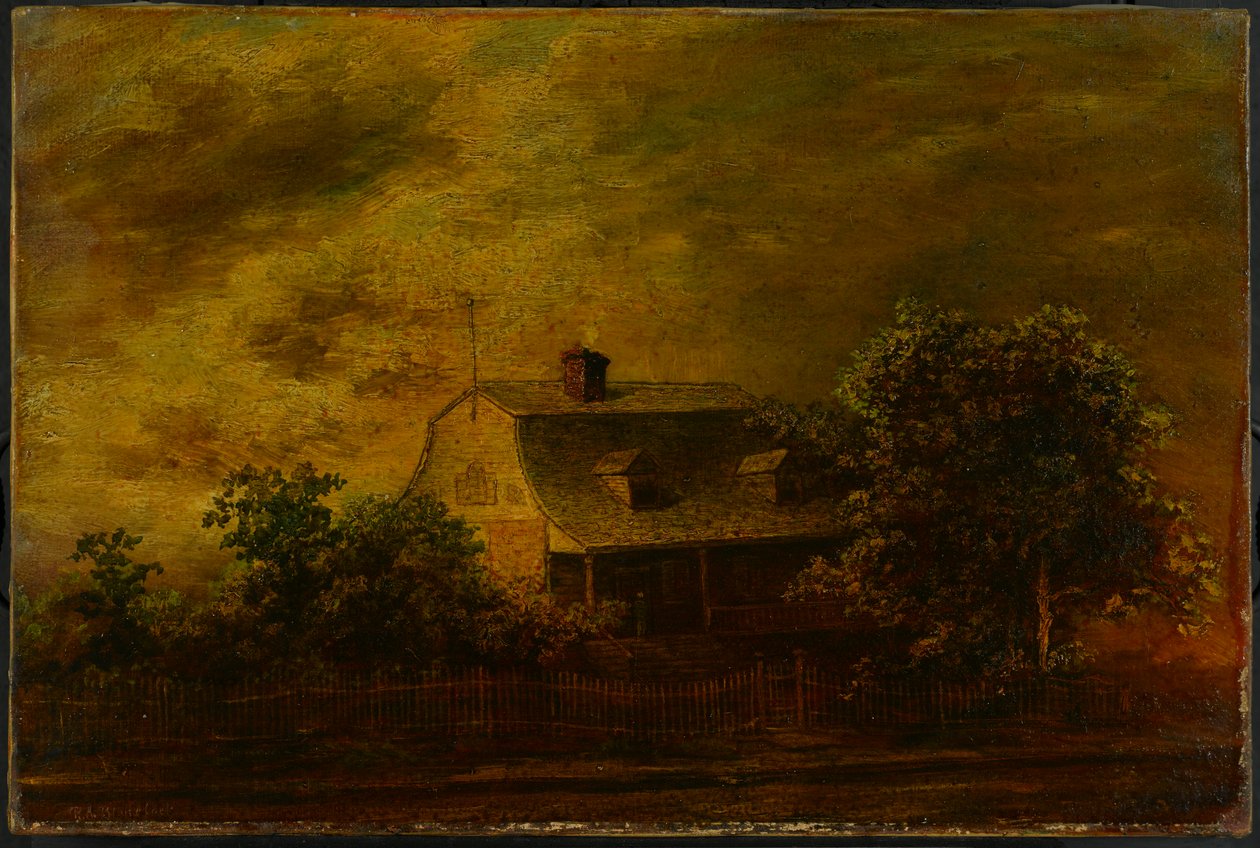 F. B. Vendég parasztháza, 1868 körül alkotó: Ralph Albert Blakelock