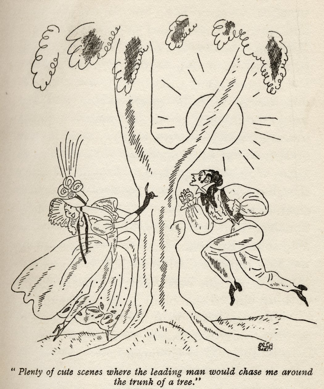 "Rengeteg aranyos jelenet...", illusztráció Anita Loos 1928-ban megjelent "But Gentlemen Marry Barnettes" című művéből alkotó: Ralph Barton
