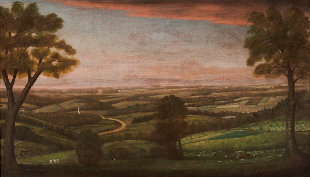 Keletre nézve a Denny Hillről, 1800 alkotó: Ralph Earl or Earle