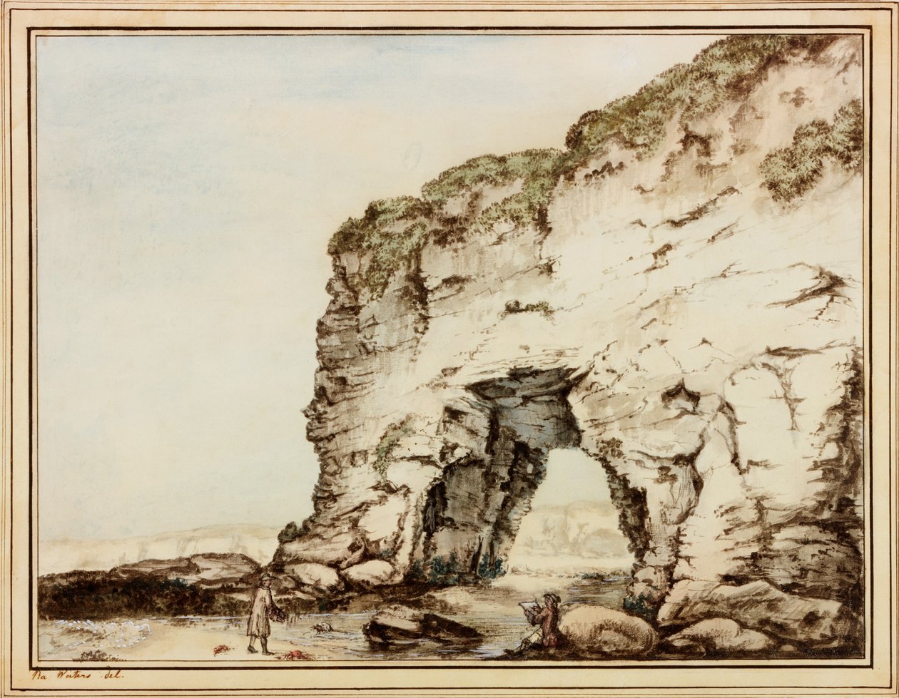 Marsden Rock (testszín és wc, papír (papírra ragasztva)) alkotó: Ralph Jnr. Walters