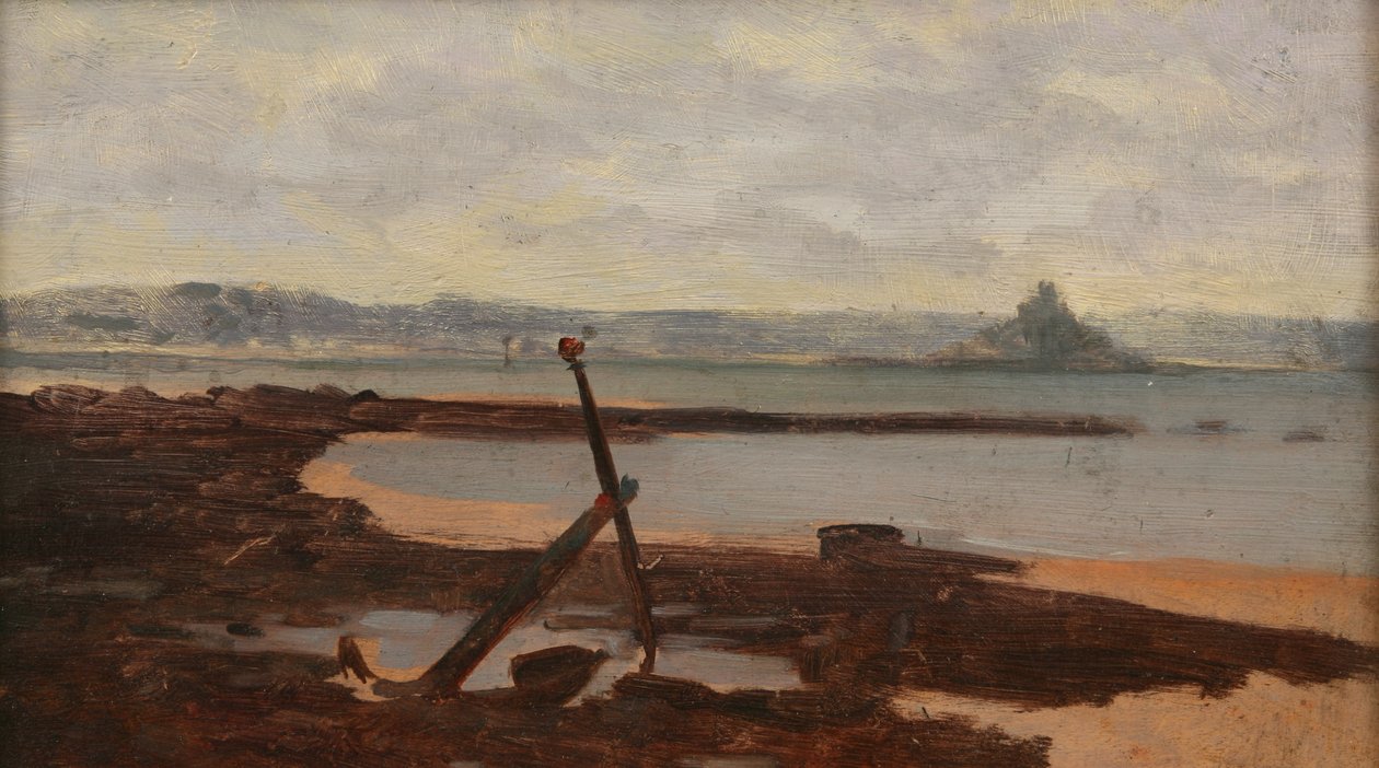 St Michaels Mount a Newlyn Battery-től alkotó: Ralph Todd