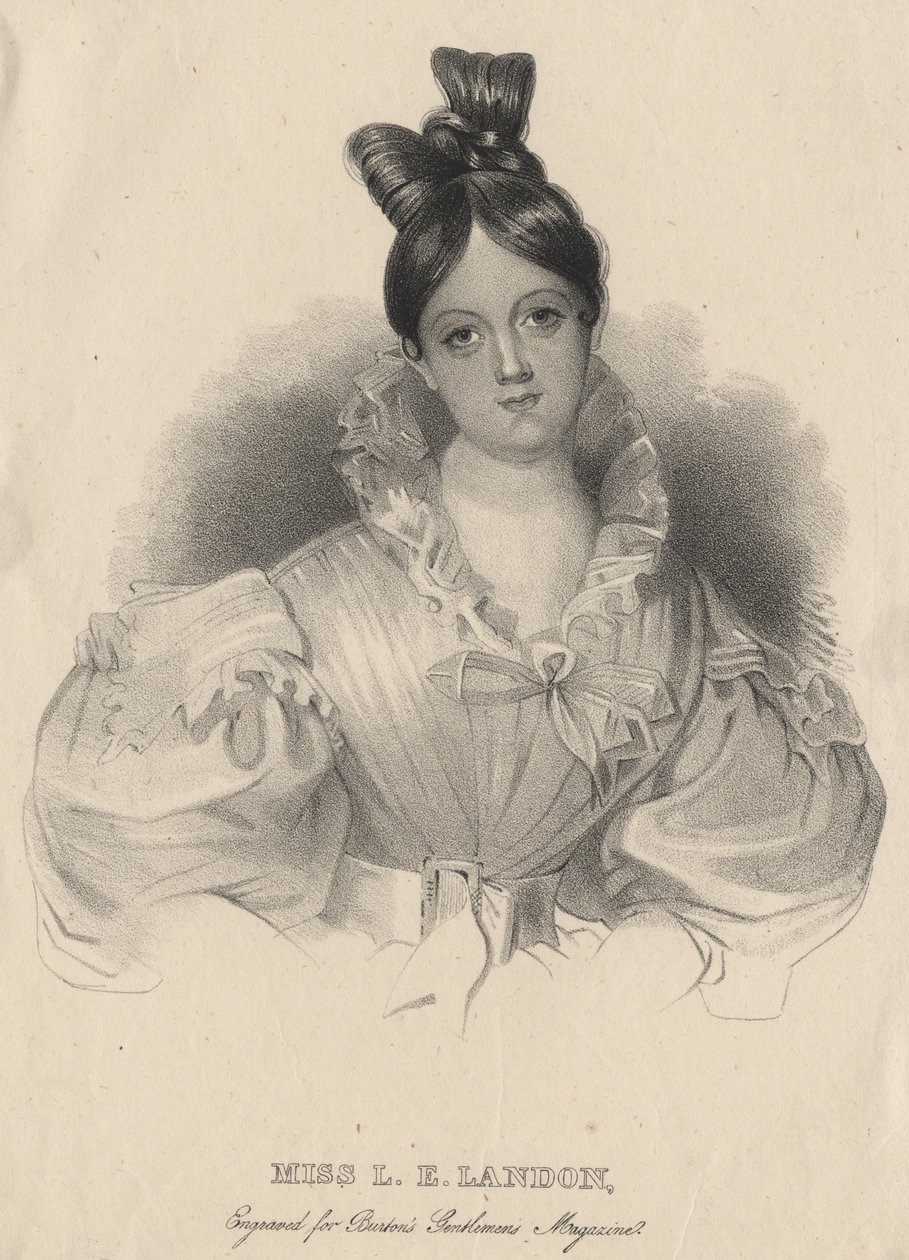 Miss L.E. Landon, litho, J.T. Bowen, metszett a Burton