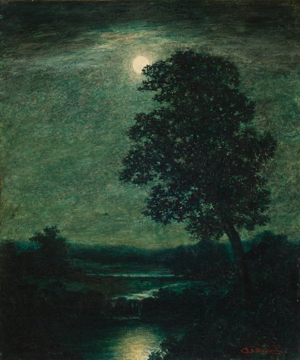 Holdfény 1883 (Olaj, vászon) alkotó: Ralph Albert Blakelock