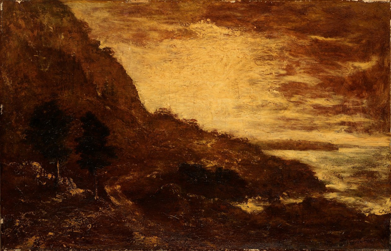 Naplemente, Navarro Ridge, Kalifornia partvidéke alkotó: Ralph Albert Blakelock
