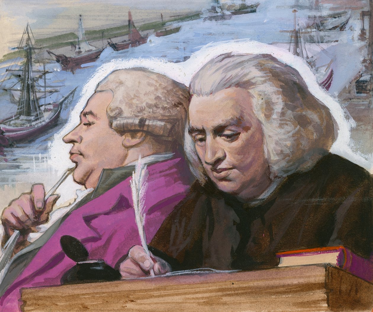 Dr. Johnson és Boswell a nyugati szigetekre tett utazásuk során alkotó: Ralph Bruce