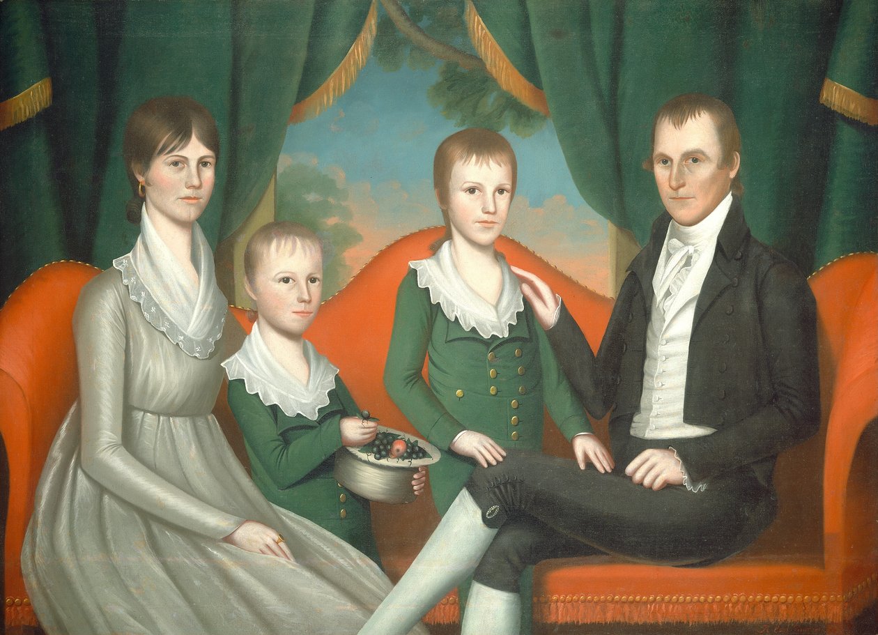 Családi portré, 1804. alkotó: Ralph Earl