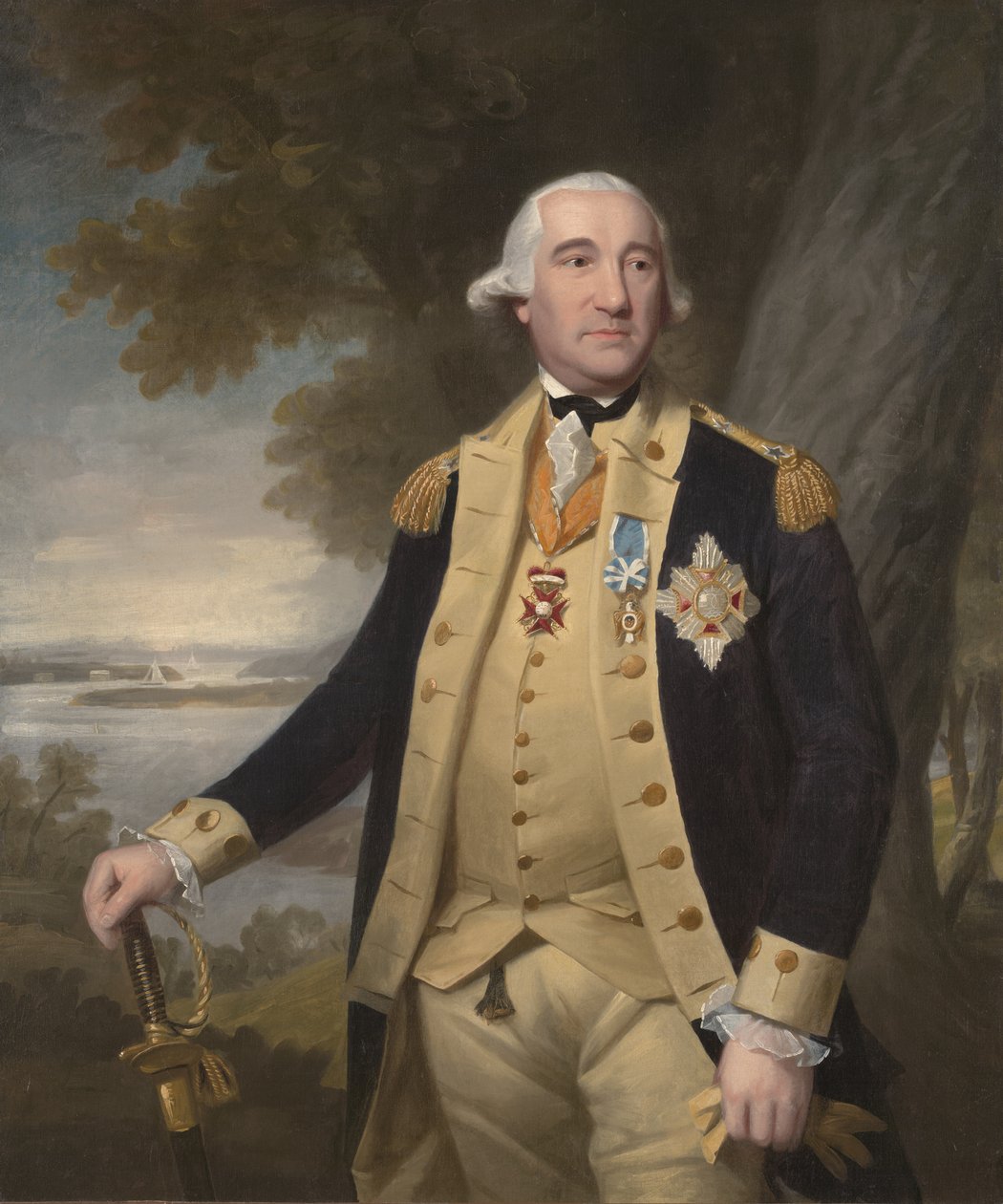 Friedrich Wilhelm Augustus von Steuben báró, 1786 körül alkotó: Ralph Earl or Earle