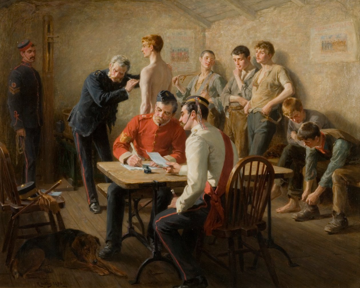 Az orvos letétele, 1896 alkotó: Ralph Hedley