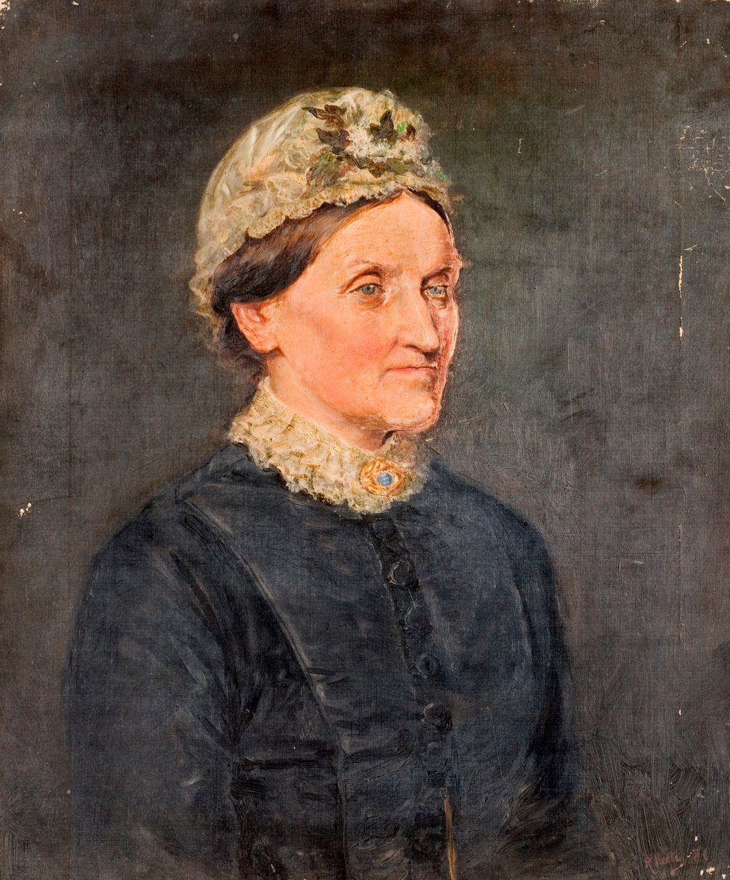 Öregasszony portréja, 1881 alkotó: Ralph Hedley
