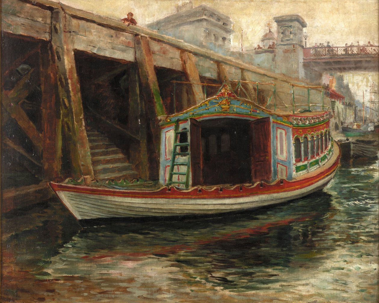 Vázlat a "Polgármester úr bárkájához", 1891 alkotó: Ralph Hedley
