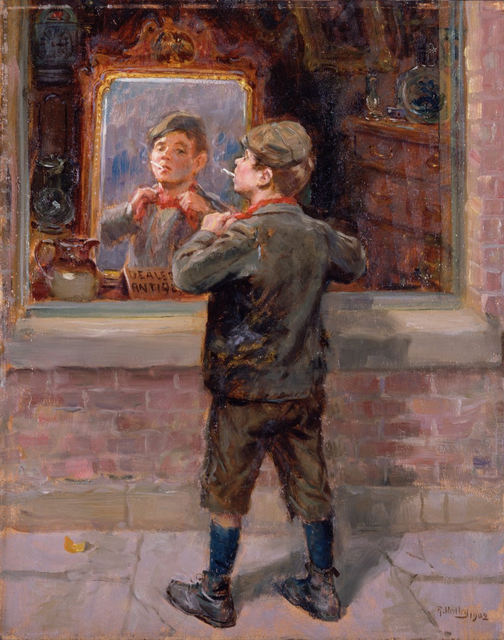A régi kíváncsiság boltja, 1909 alkotó: Ralph Hedley