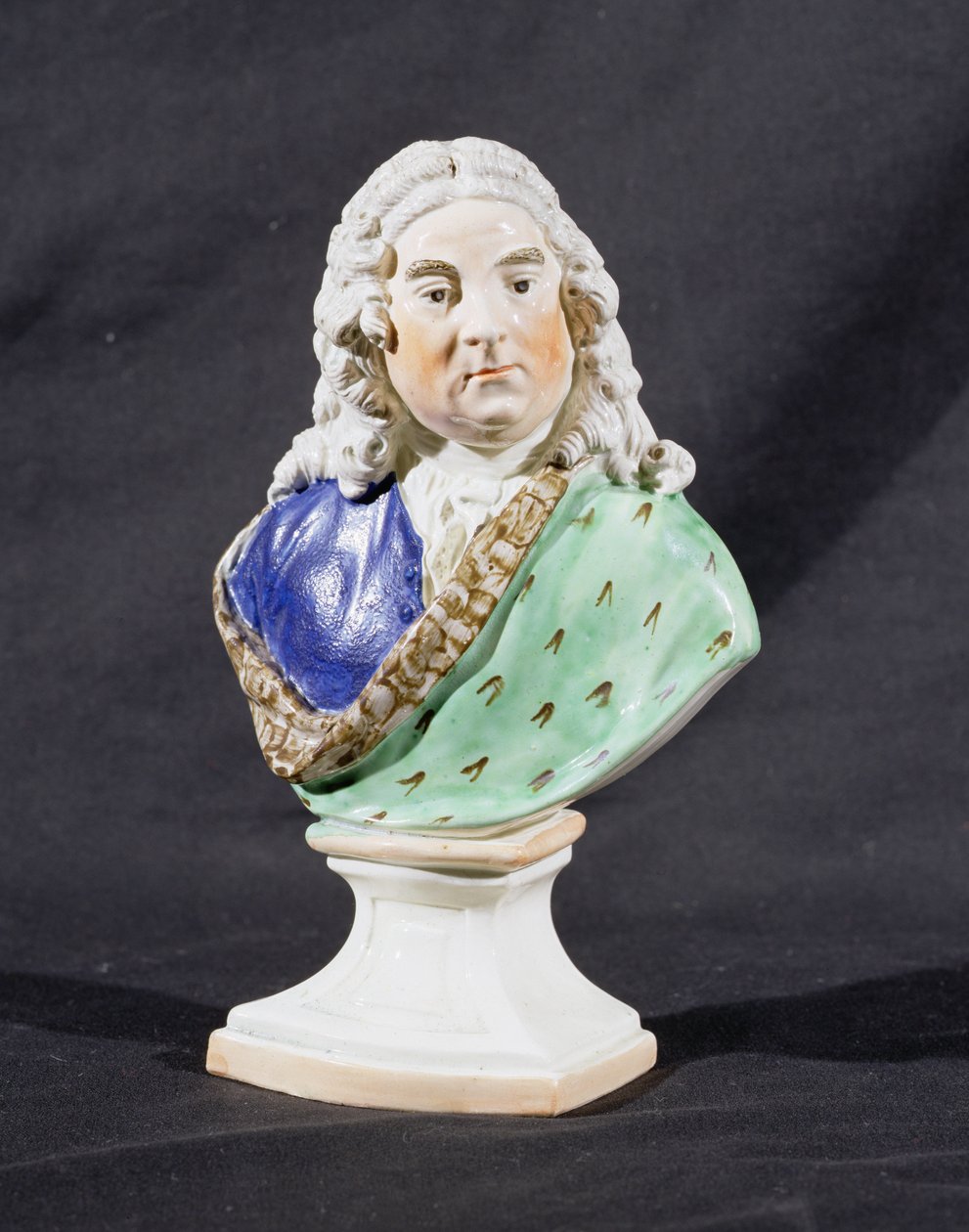 George Frederick Handel (1685-1759) Staffordshire-i portré mellszobra (ólommázas cserépedény) alkotó: Ralph Junior Wood