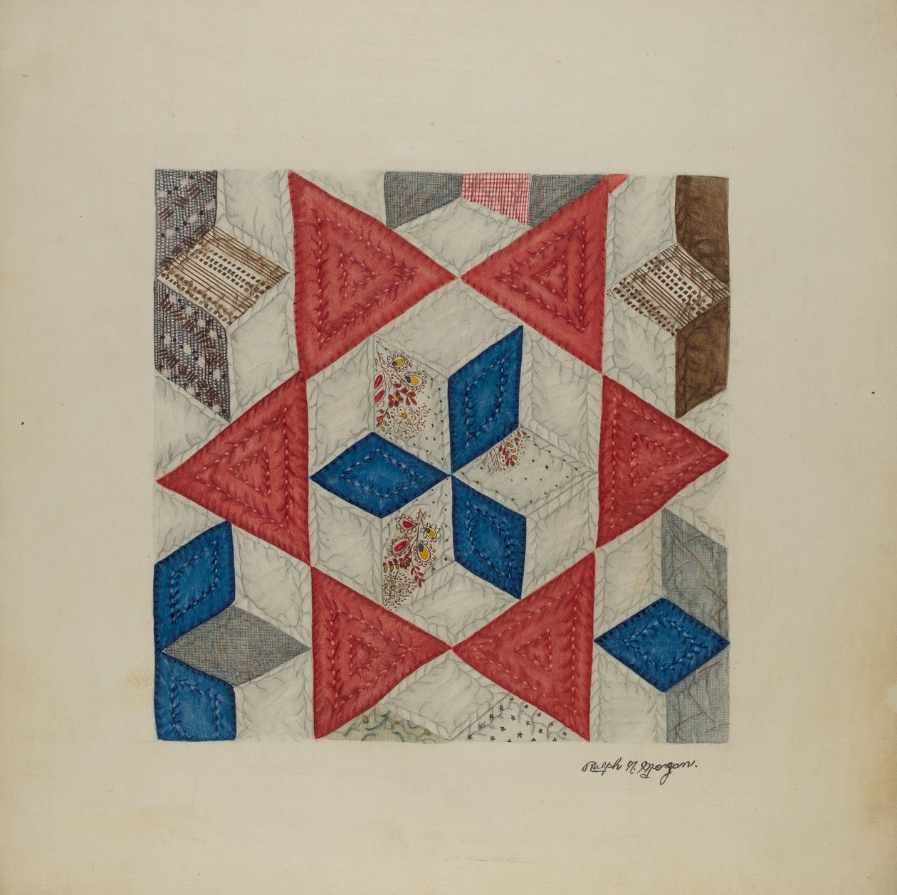 Patchwork paplan alkotó: Ralph N. Morgan