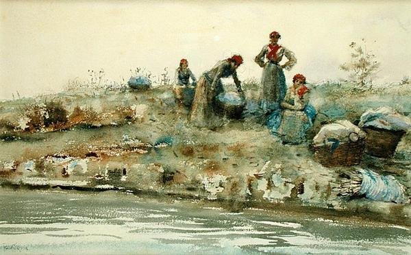 Mosók Velencében alkotó: Ralph Wormsley Curtis