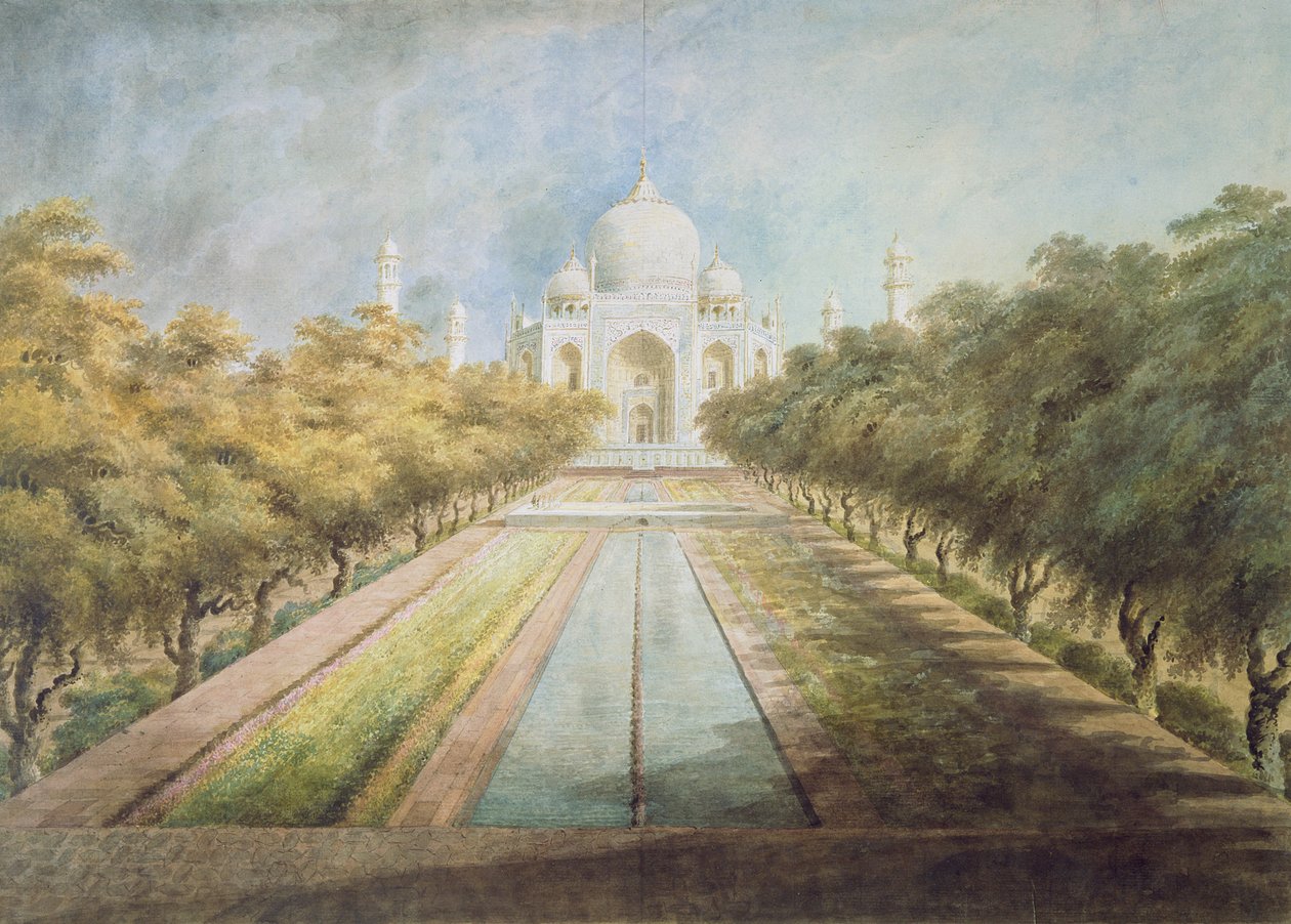 Taj Mahal (akvarell, papír) alkotó: Ram Sita